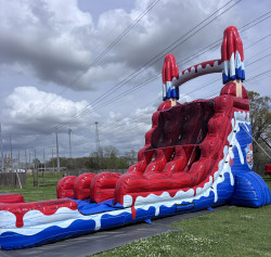18Ft Red White & Cool Double Lane